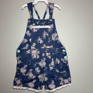 Matilda Jane girls Floral overalls size 6